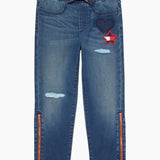 Reese Jogger (Girls) - Medium Wash Denim