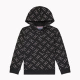 Tommy Logo Hoodie (Kids) - Black