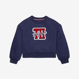 TH Letterman Sweatshirt (Girls) - Blue