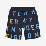 Letter Shorts (Boys) - Navy