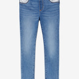 Riley Denim Legging (Girls) - Medium Wash