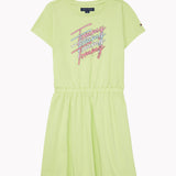 T-Shirt Dress (Girls) - Fluro Green