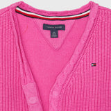 Cable Cardigan (Girls) - Violet