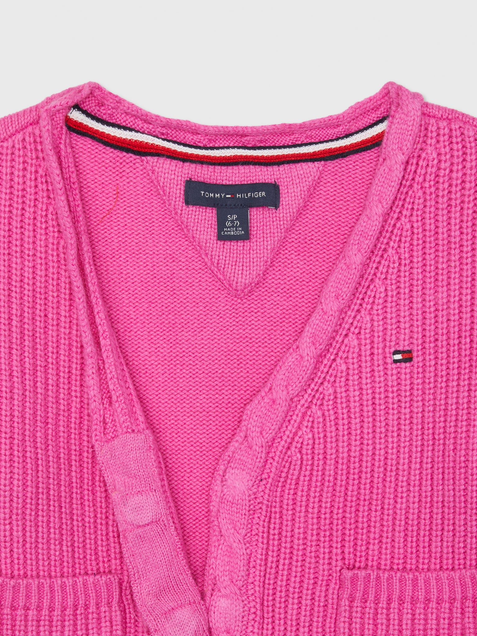 Cable Cardigan (Girls) - Violet