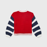 Bold Cardigan (Girls) - Red