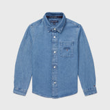 Chambray Shirt (Boys) - Medium Wash