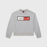 Tommy Flag Sweatshirt (Girls) - Grey