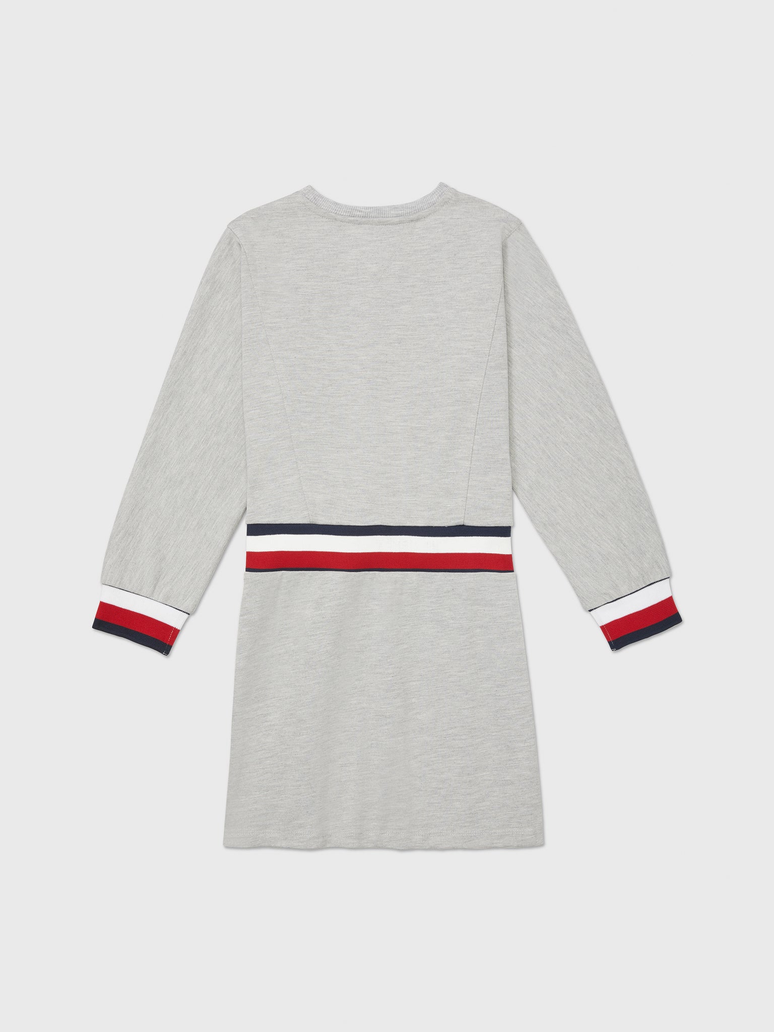 Port Access Stripe Knit Dress (Girls) - Grey