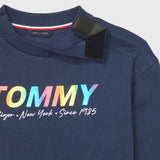 Tommy Shine T-Shirt Dress (Girls) - Navy