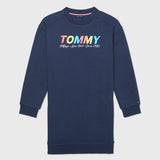 Tommy Shine T-Shirt Dress (Girls) - Navy