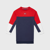 Colourblock Dress (Girls) - Navy