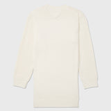Flower Mockneck Sweater Dress (Girls) - Ivory Petal