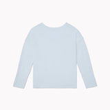 Textured V Neck Sweater (Womens) - Breezy Blue