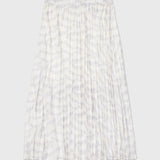 Chiffon Pleated Skirt (Womens) - Optic White
