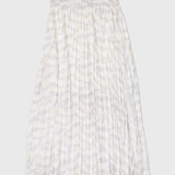 Chiffon Pleated Skirt (Womens) - Optic White