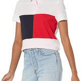 Colourblock Flynn Flag Polo (Womens) - Light Pink