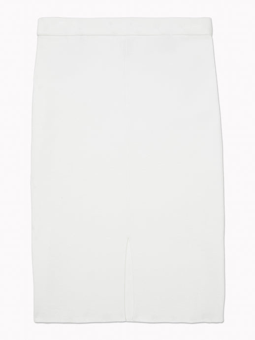 Ribbed Bodycon Skirt (Womens) - Fresh White