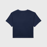 Cropped Tommy Tee (Womens) - Cobalt Saphire
