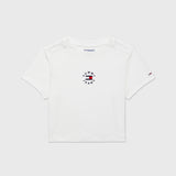 Cropped Tommy Tee (Womens) - Fresh White