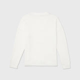 Pointelle Henley Sweater (Womens) - Milky Way