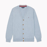 Signature Cardigan (Mens) - Denim Blue Heather