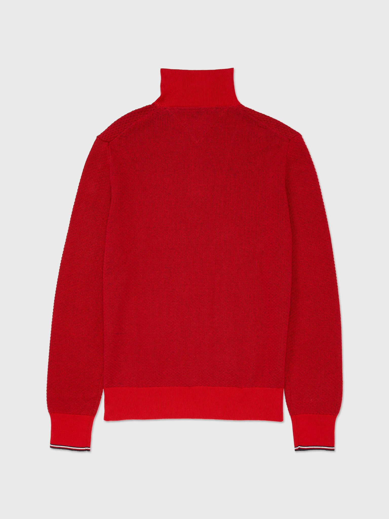 Manhanttan Quarter Zip Sweater (Mens) - Primary Red