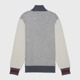 Varsity Quarter Zip Sweater (Mens) - Grey Heather
