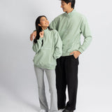 Do Nothing Collective 1/4 Zip Sweatshirt - Matcha