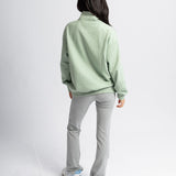 Do Nothing Collective 1/4 Zip Sweatshirt - Matcha
