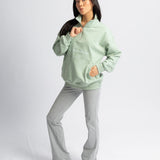Do Nothing Collective 1/4 Zip Sweatshirt - Matcha