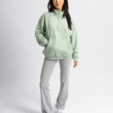 Do Nothing Collective 1/4 Zip Sweatshirt - Matcha