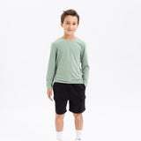 Comfort Classic Long Sleeve T-Shirt (Kids) - Smoke Green