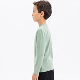 Comfort Classic Long Sleeve T-Shirt (Kids) - Smoke Green