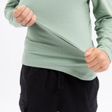 Comfort Classic Long Sleeve T-Shirt (Kids) - Smoke Green