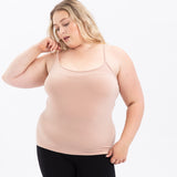 Comfort Classic Seamless Cami (Womens) - Clay