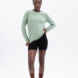 Comfort Classic Long Sleeve T-Shirt (Womens) - Smoke Green