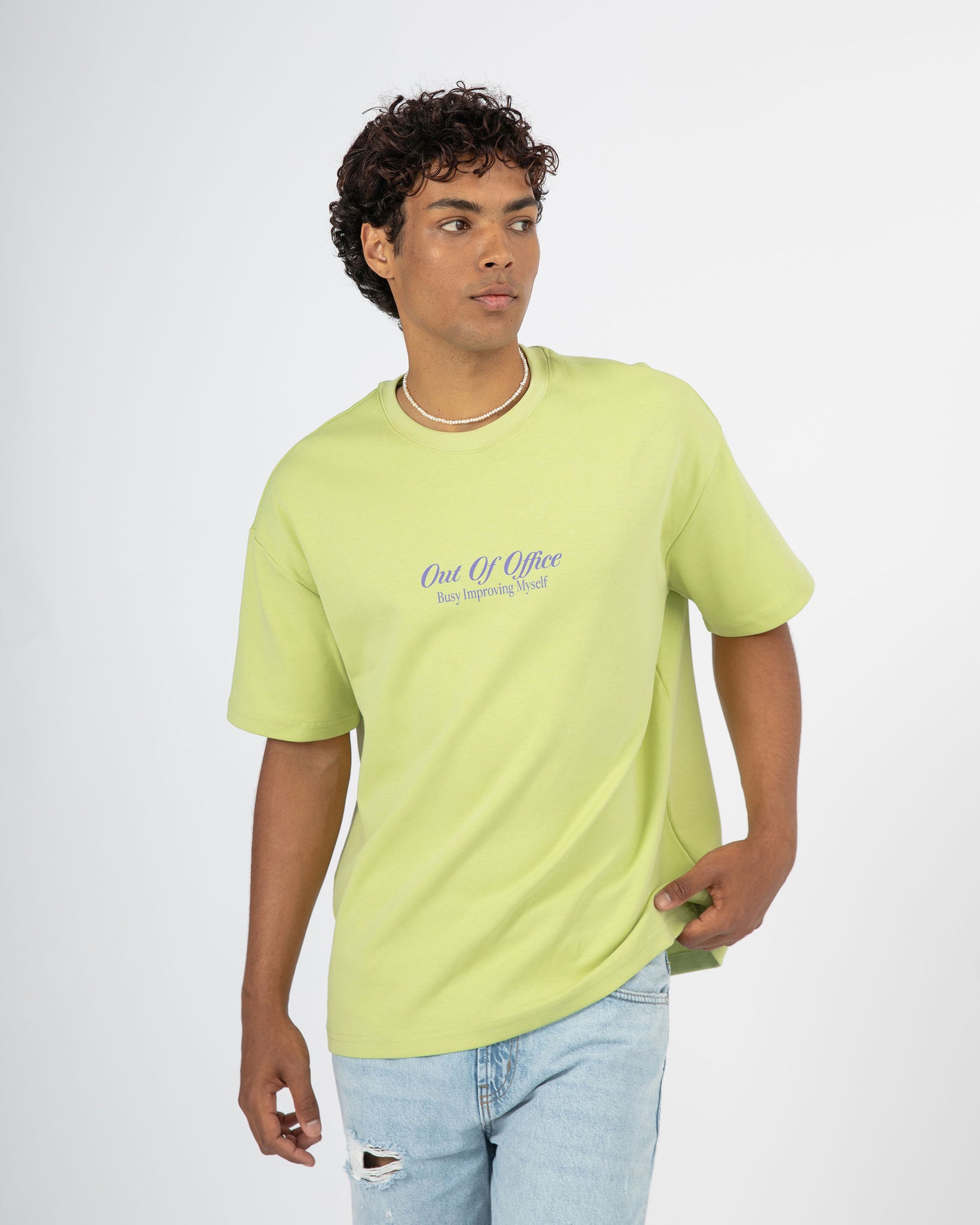 Out Of Office Tee - Lime