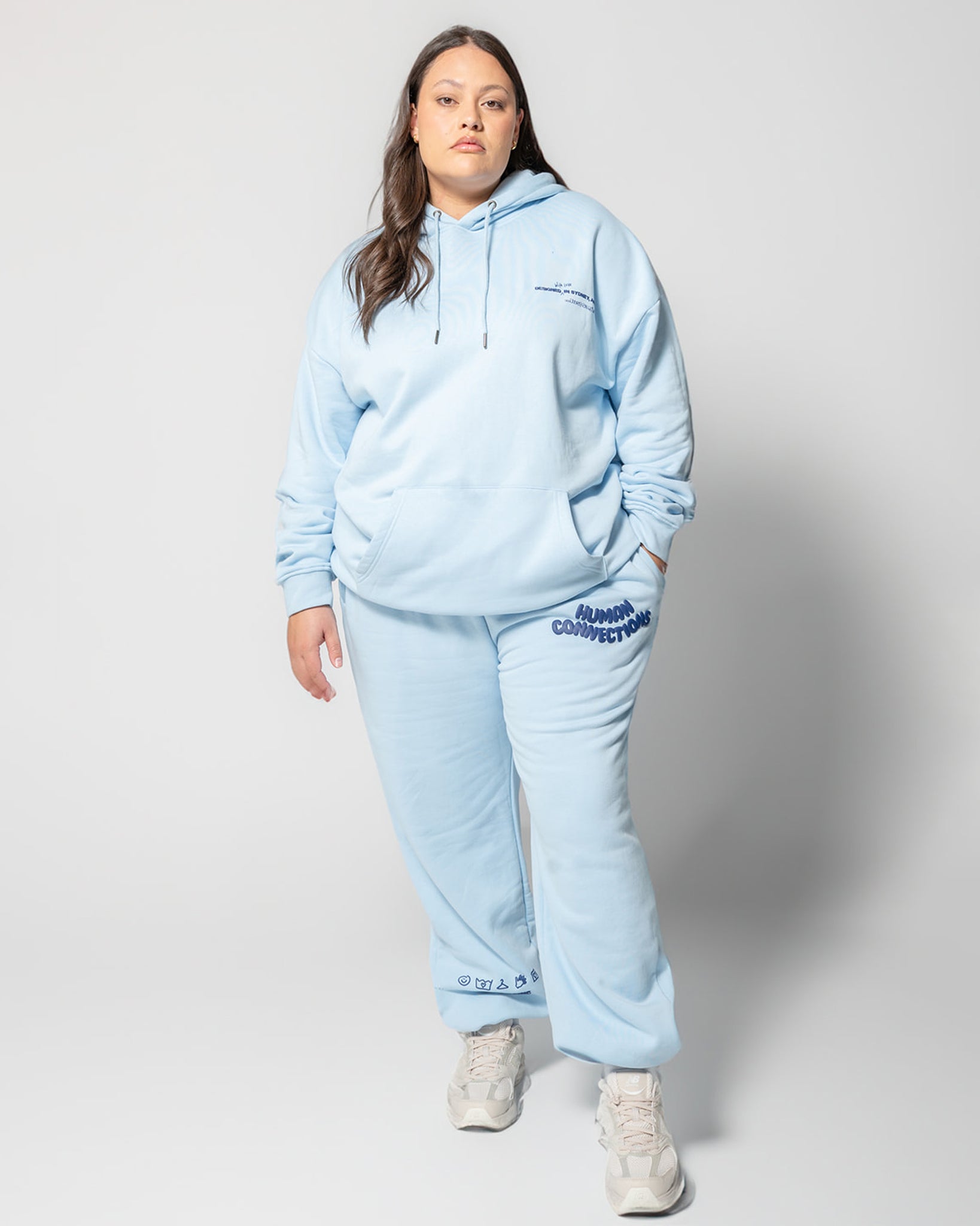 Human Connection Trackpant - Blue Mist