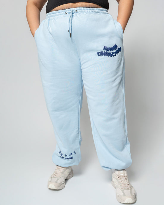 Human Connection Trackpant - Blue Mist