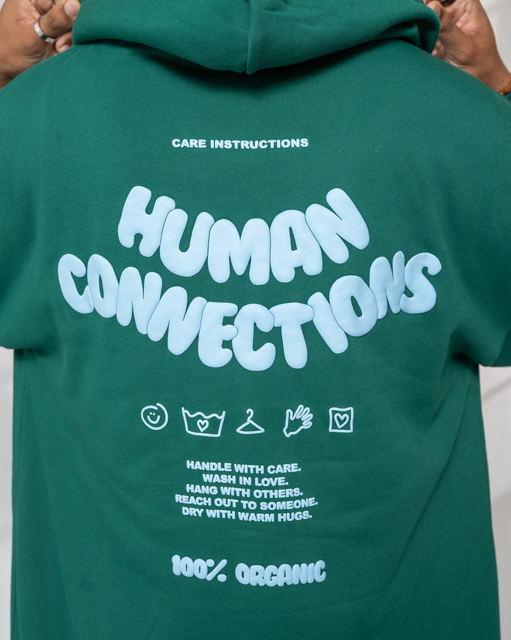 Human Connection Hoodie - Rain Forest