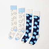 Everyday Knee-High Seamless Feel Socks 4 Pack (Kids) - Clouds