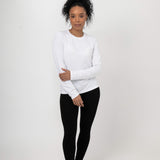 Comfort Classic Long Sleeve T-Shirt (Womens) - White