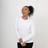 Comfort Classic Long Sleeve T-Shirt (Womens) - White