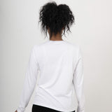 Comfort Classic Long Sleeve T-Shirt (Womens) - White