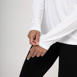 Comfort Classic Long Sleeve T-Shirt (Womens) - White