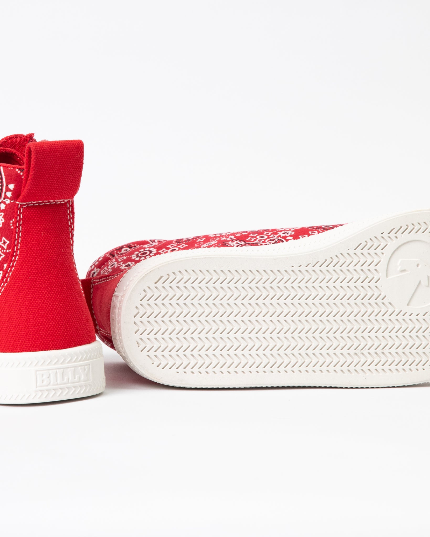 Classic High Top (Kids) - Red Paisley