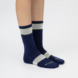 Active Crew Seamless Feel Sock 4 Pack (Adults) - Midnight Blue Multi
