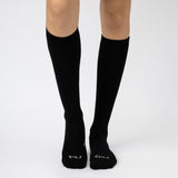 Everyday Knee-High Seamless Feel Sock 4 Pack (Adults) - Black