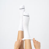 Loose Top Crew Seamless Feel Sock 4 Pack (Adults) - White