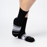 Active Crew Seamless Feel Socks 4 Pack (Kids) - Black